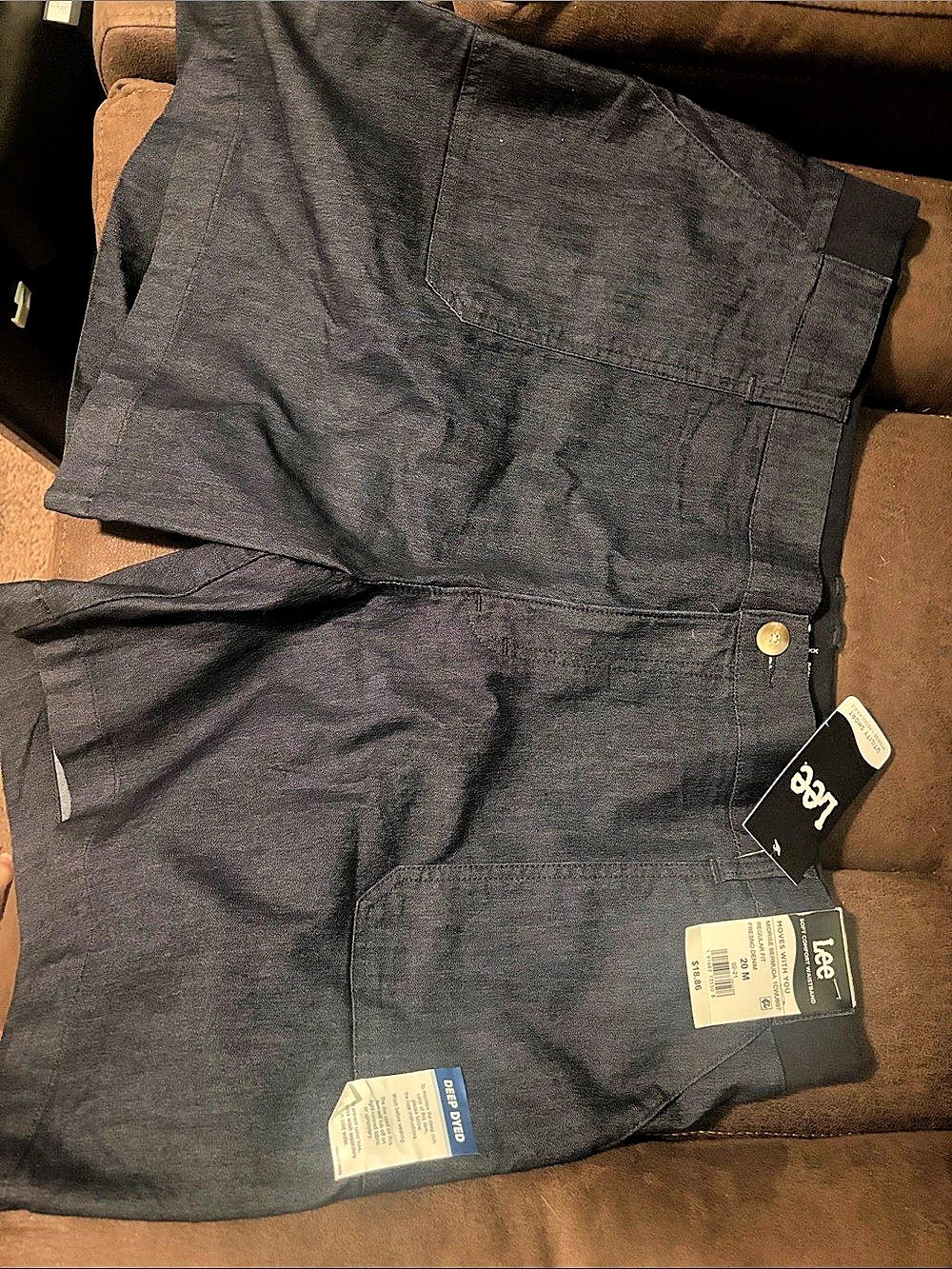 Lee Soft Comfort Waistband Utility Bermuda Short Men's Black Shorts Waist 32